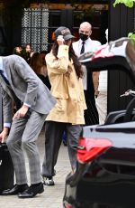 BELLA HADID Leaves Chiltern Firehouse in London 08/21/2021