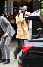 BELLA HADID Leaves Chiltern Firehouse in London 08/21/2021