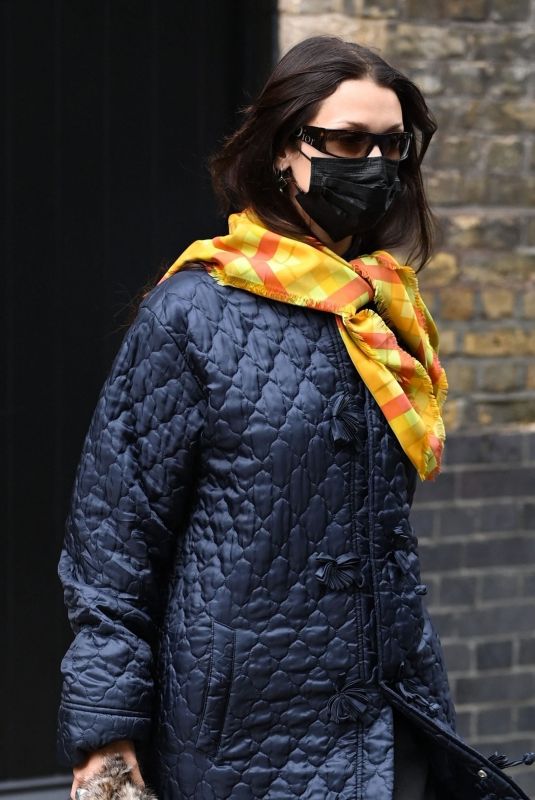 BELLA HADID Leaves Chiltern Firehouse in London 08/26/2021