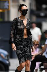 BELLA HADID Out and About in New York 08/01/2021