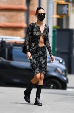 BELLA HADID Out and About in New York 08/01/2021