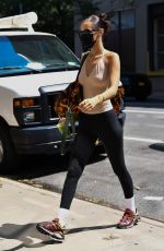 BELLA HADID Out and About in New York 08/06/2021