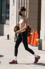 BELLA HADID Out in New York 08/06/2021