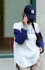 BELLA HADID Out in New York 08/09/2021