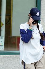 BELLA HADID Out in New York 08/09/2021