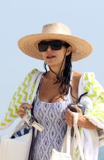 BETHENNY FRANKEL in Swimsuit at a Beach in Hamptons 08/11/2021