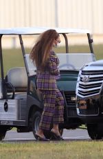 BEYONCE Arrives at a Heliport in The Hamptons 08/17/2021