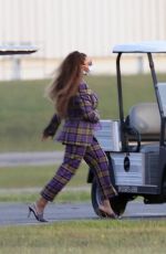 BEYONCE Arrives at a Heliport in The Hamptons 08/17/2021