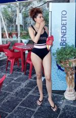 BLANCA BLANCO in Swimsuiit at a Beach in Sicily 08/06/2021