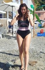 BLANCA BLANCO in Swimsuiit at a Beach in Sicily 08/06/2021