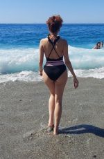 BLANCA BLANCO in Swimsuiit at a Beach in Sicily 08/06/2021