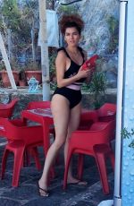 BLANCA BLANCO in Swimsuiit at a Beach in Sicily 08/06/2021