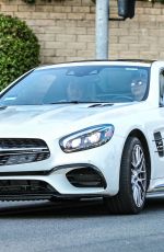 BRITNEY SPEARS and Sam Asghari Out Driving in Los Angeles 08/17/2021