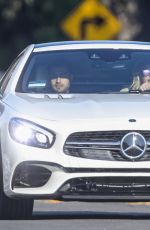 BRITNEY SPEARS and Sam Asghari Out Driving in Los Angeles 08/17/2021