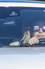 BRITNEY SPEARS and Sam Asghari Out Driving in Los Angeles 08/17/2021