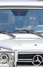 BRITNEY SPEARS Out Driving in Calabasas 08/21/2021