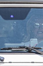 BRITNEY SPEARS Out Driving in Calabasas 08/21/2021