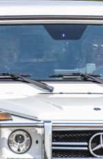 BRITNEY SPEARS Out Driving in Calabasas 08/21/2021