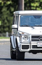 BRITNEY SPEARS Out Driving in Calabasas 08/21/2021