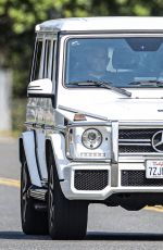 BRITNEY SPEARS Out Driving in Calabasas 08/21/2021