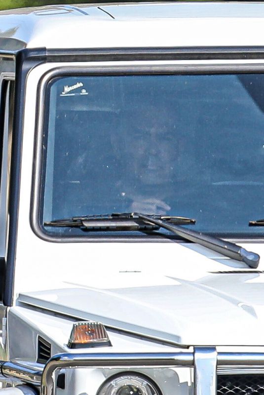 BRITNEY SPEARS Out Driving in Calabasas 08/21/2021