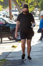BRITTANY CATWRIGHT Heading to a Gym in Los Angeles 08/05/2021