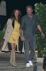 BROOKE BURKE Out for Dinner at Nobu in Malibu 08/16/2021