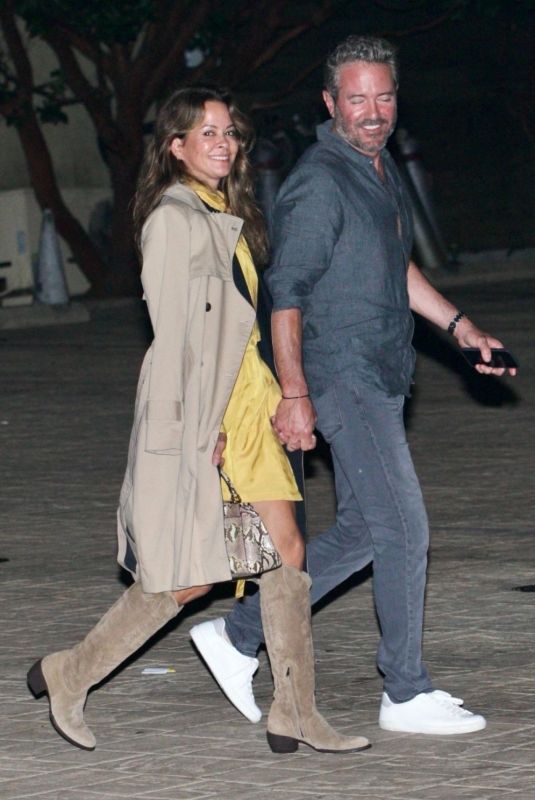 BROOKE BURKE Out for Dinner at Nobu in Malibu 08/16/2021