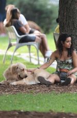 CAMILA CABELLO and Shawn Mendes Out with Their Dog at a Park in Toronto 08/16/2021