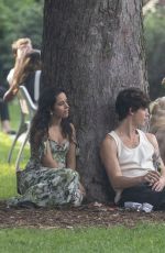 CAMILA CABELLO and Shawn Mendes Out with Their Dog at a Park in Toronto 08/16/2021