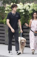 CAMILA CABELLO and Shawn Mendes Out with Their Dog in Toronto 08/12/2021