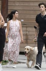 CAMILA CABELLO and Shawn Mendes Out with Their Dog in Toronto 08/12/2021
