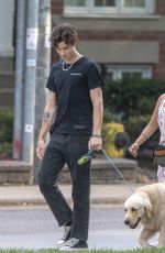 CAMILA CABELLO and Shawn Mendes Out with Their Dog in Toronto 08/12/2021