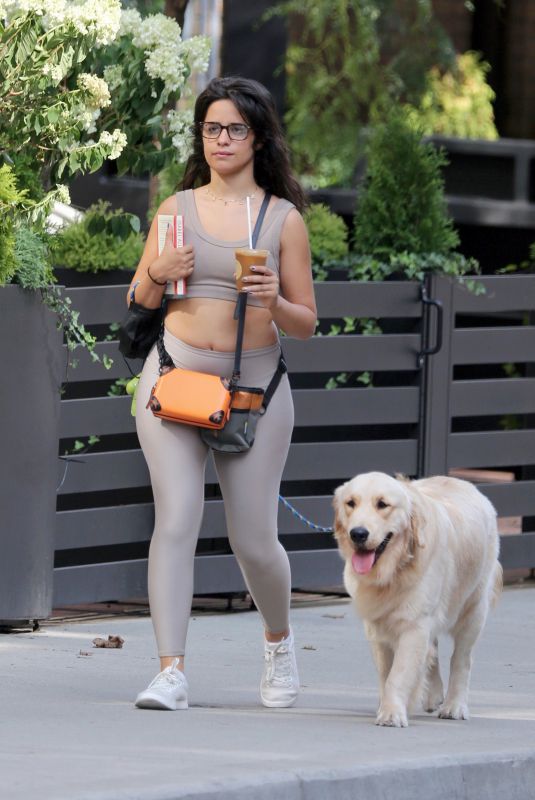 CAMILA CABELLO Out with Her Dog Tarzan in Toronto 08/13/2021