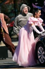 CAMILA CABELLO Performs Cinderella themed Crosswalk Concert for James Corden Late Show 08/27/2021