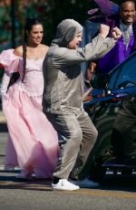 CAMILA CABELLO Performs Cinderella themed Crosswalk Concert for James Corden Late Show 08/27/2021