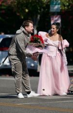 CAMILA CABELLO Performs Cinderella themed Crosswalk Concert for James Corden Late Show 08/27/2021