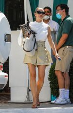 CARA SANTANA at San Vicente Bungalows in West Hollywood 08/02/2021