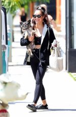 CARA SANTANA Out with Her Dog in West Hollywood 08/10/2021