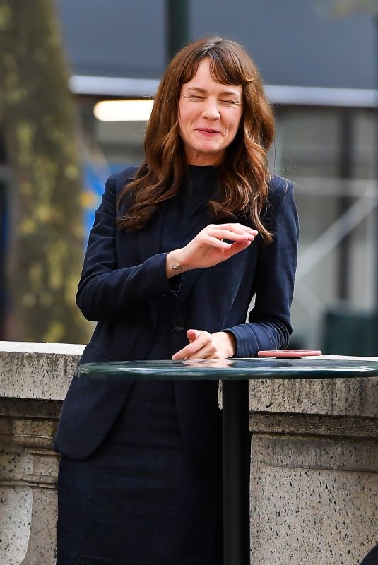 CAREY MULLIGAN on the Set of She Said in Bryant Park in New York 08/17/2021