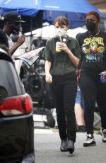 CAREY MULLIGAN on the Set of She Said in New York 08/30/2021