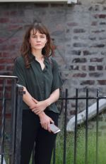 CAREY MULLIGAN on the Set of She Said in New York 08/30/2021