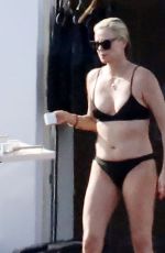 CHARLIZE THERON in Bikini at a Yacht at Aegean Sea 08/03/2021