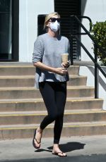 CHARLIZE THERON Out for Iced Coffee in West Hollywood 08/27/2021