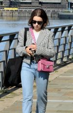 CHARLOTTE JORDAN Arrives at Corrie Set in Manchester 08/20/2021
