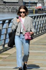 CHARLOTTE JORDAN Arrives at Corrie Set in Manchester 08/20/2021