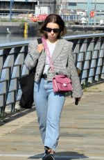 CHARLOTTE JORDAN Arrives at Corrie Set in Manchester 08/20/2021