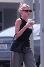 CHARLOTTE MCKINNEY Out for Coffee in Beverly Hills 08/23/2021