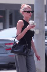 CHARLOTTE MCKINNEY Out for Coffee in Beverly Hills 08/23/2021