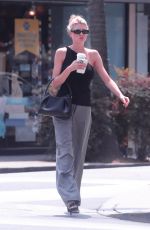 CHARLOTTE MCKINNEY Out for Coffee in Beverly Hills 08/23/2021